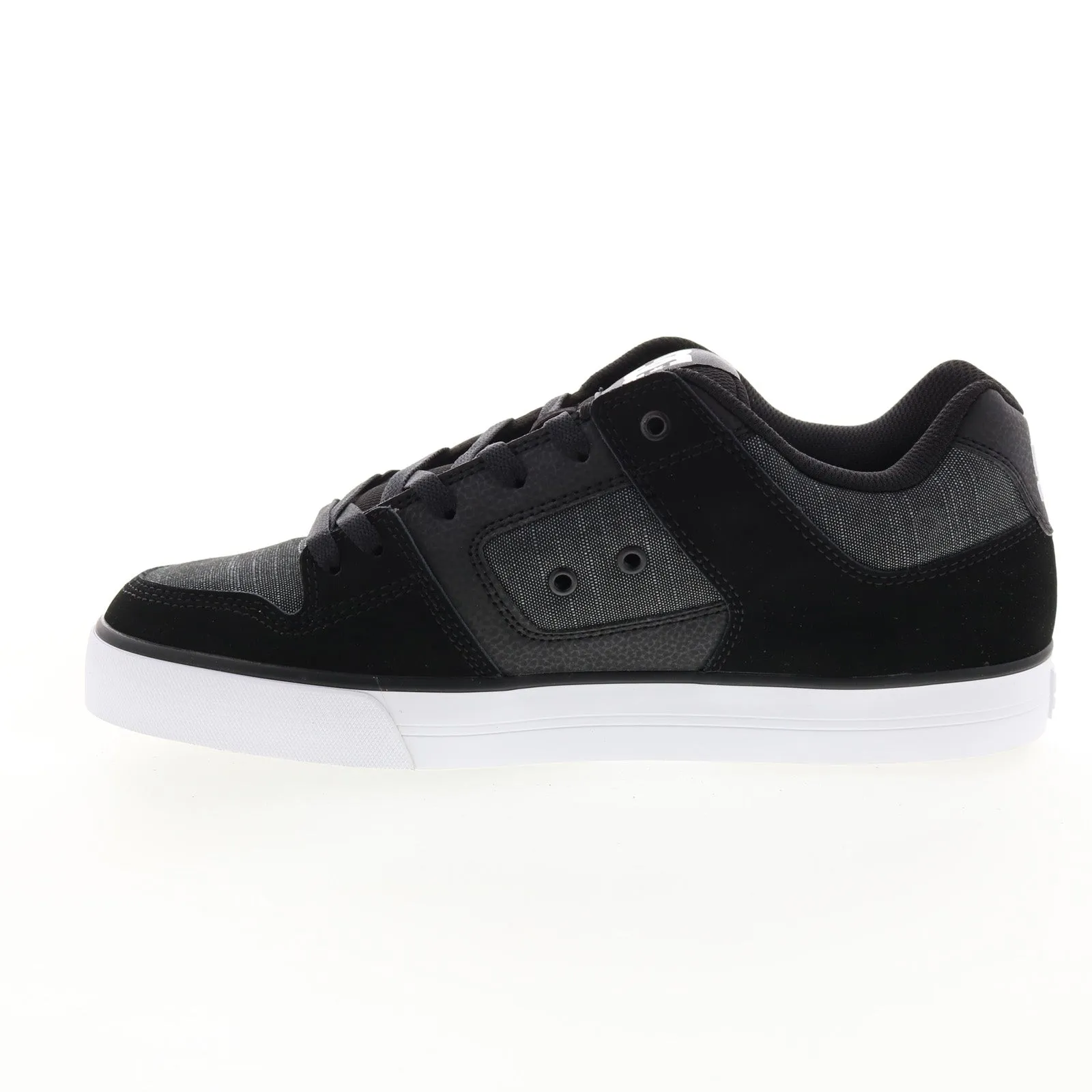 DC Black Nubuck Lace Up Skate Inspired Sneakers Shoes Pure 300660-BDS Mens