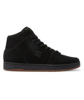 DC Black Suede Lace Up Skate Inspired Sneakers Shoes Manteca 4 HI Mens