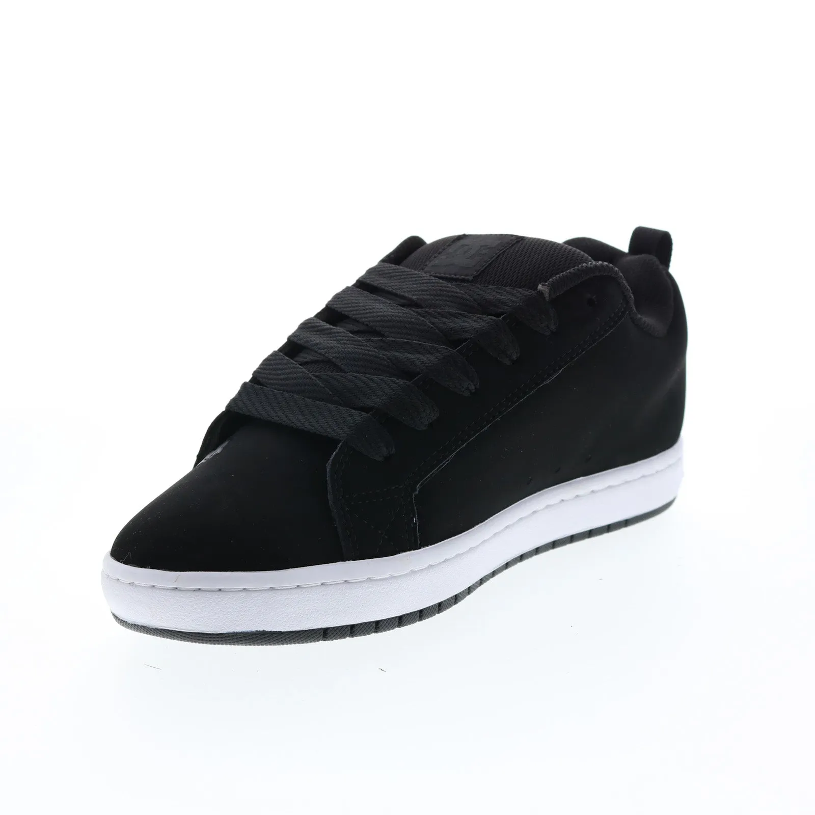 DC Court Graffik Men's Black Nubuck Skate Sneakers