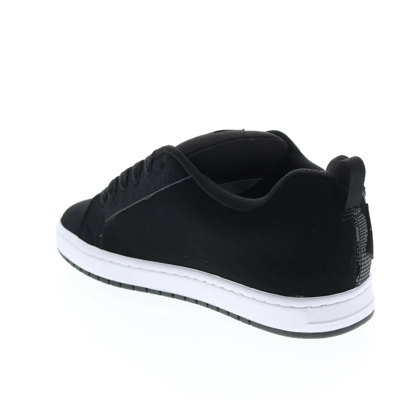 DC Court Graffik Men's Black Nubuck Skate Sneakers