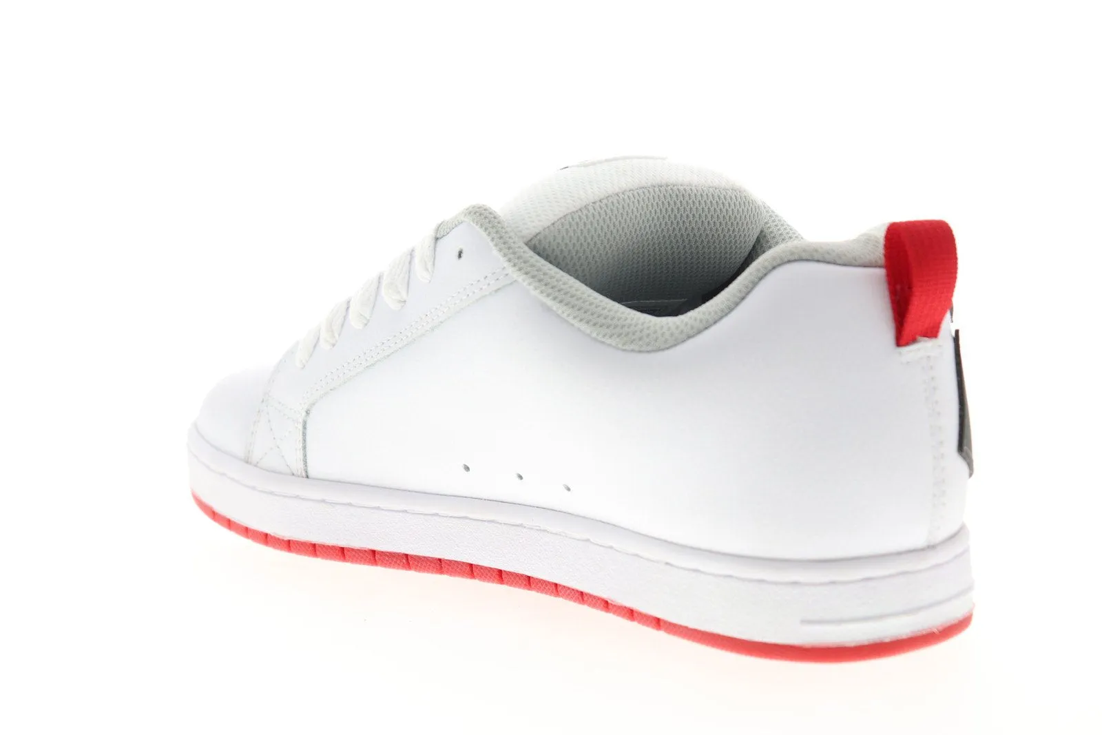 DC Court Graffik Men's White Leather Skate Shoes.