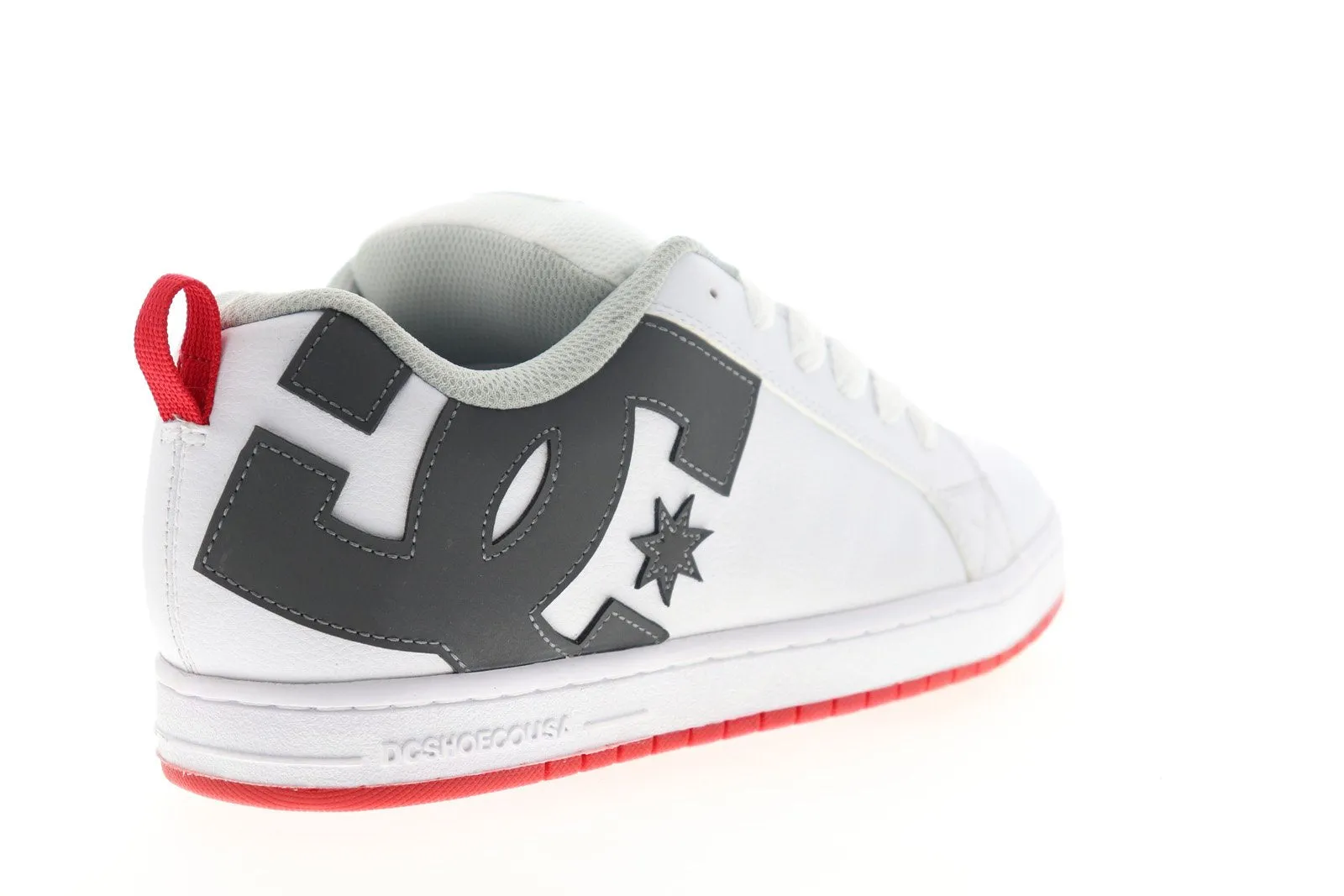 DC Court Graffik Men's White Leather Skate Shoes.