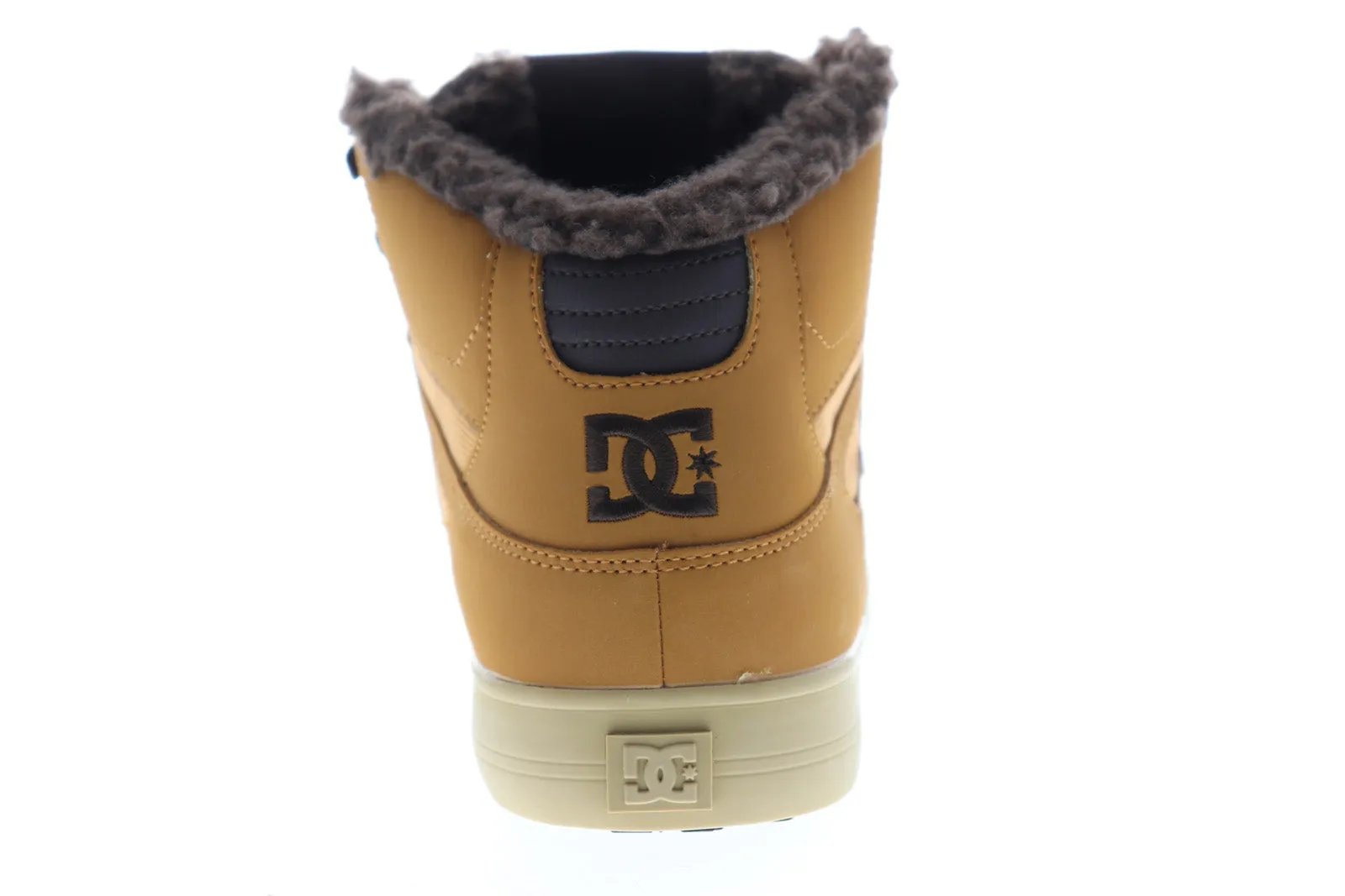 DC Pure High Top Water-Resistant Special Edition Men's Brown Nubuck Leather Skate Shoes