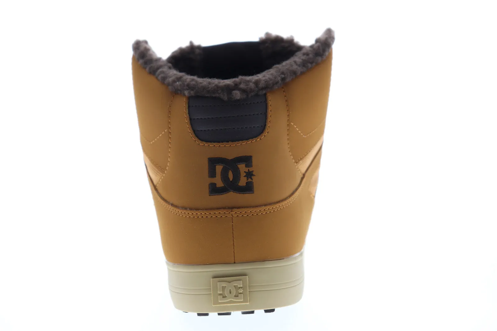 DC Pure High Top Water-Resistant Special Edition Men's Brown Nubuck Leather Skate Shoes