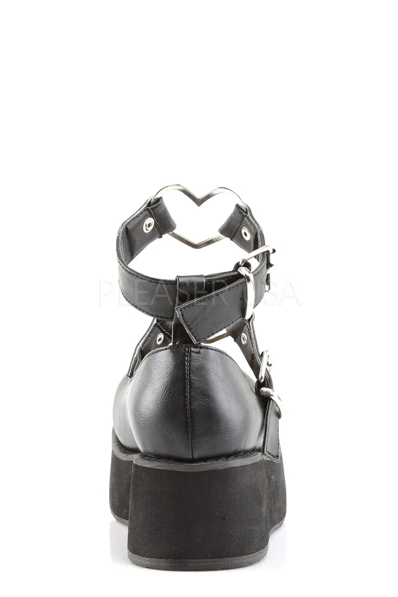 DEMONIA CULT SPRITE-02 Mary Janes Shoes in Black