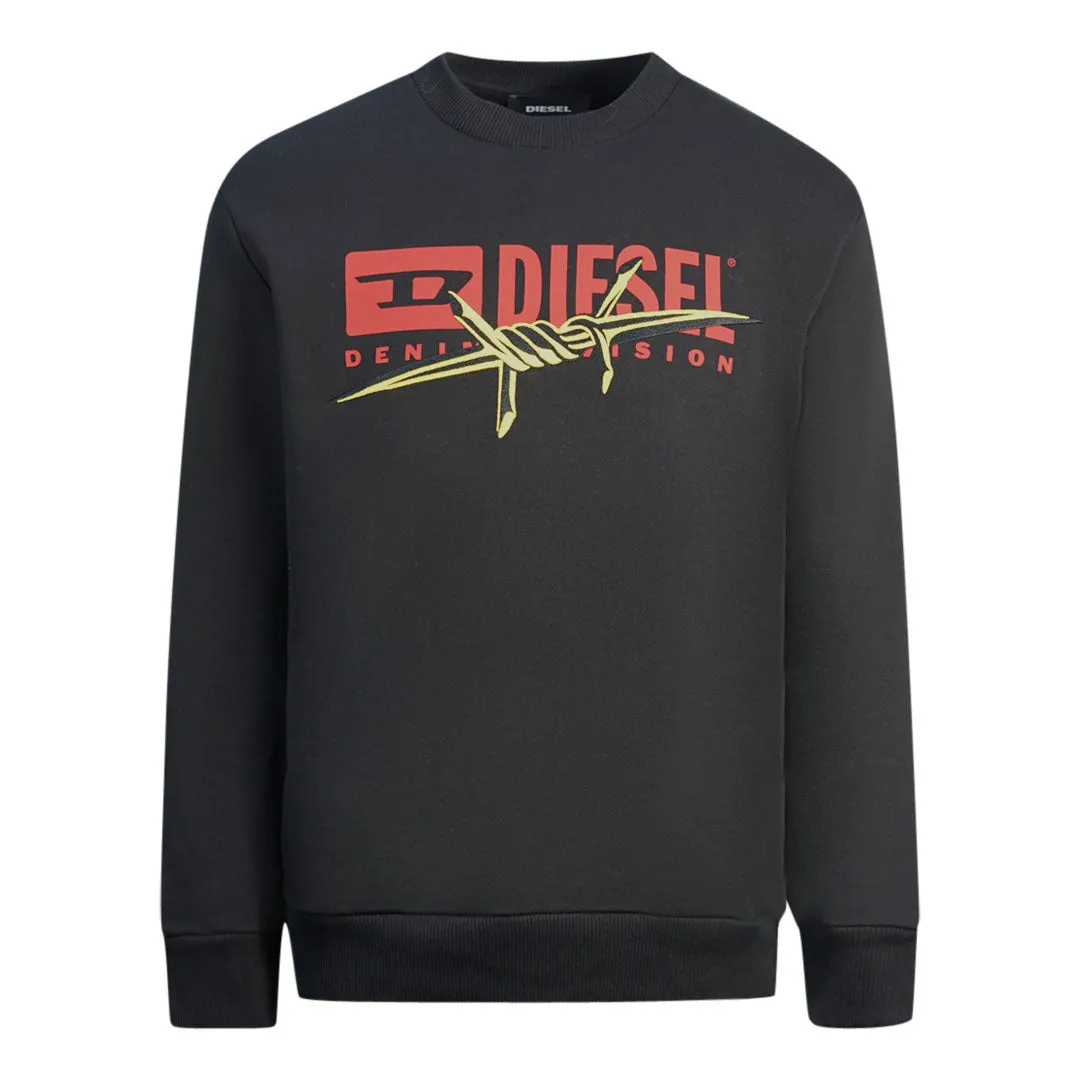 Diesel Men's Black Sweater S Bay Bx5 0Eaxh 900