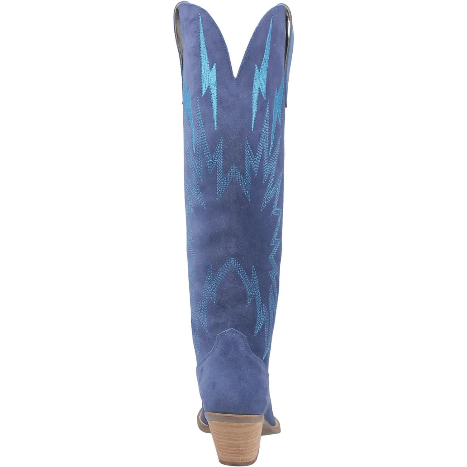 Dingo Thunder Road Blue Suede Fashion Boots for Women