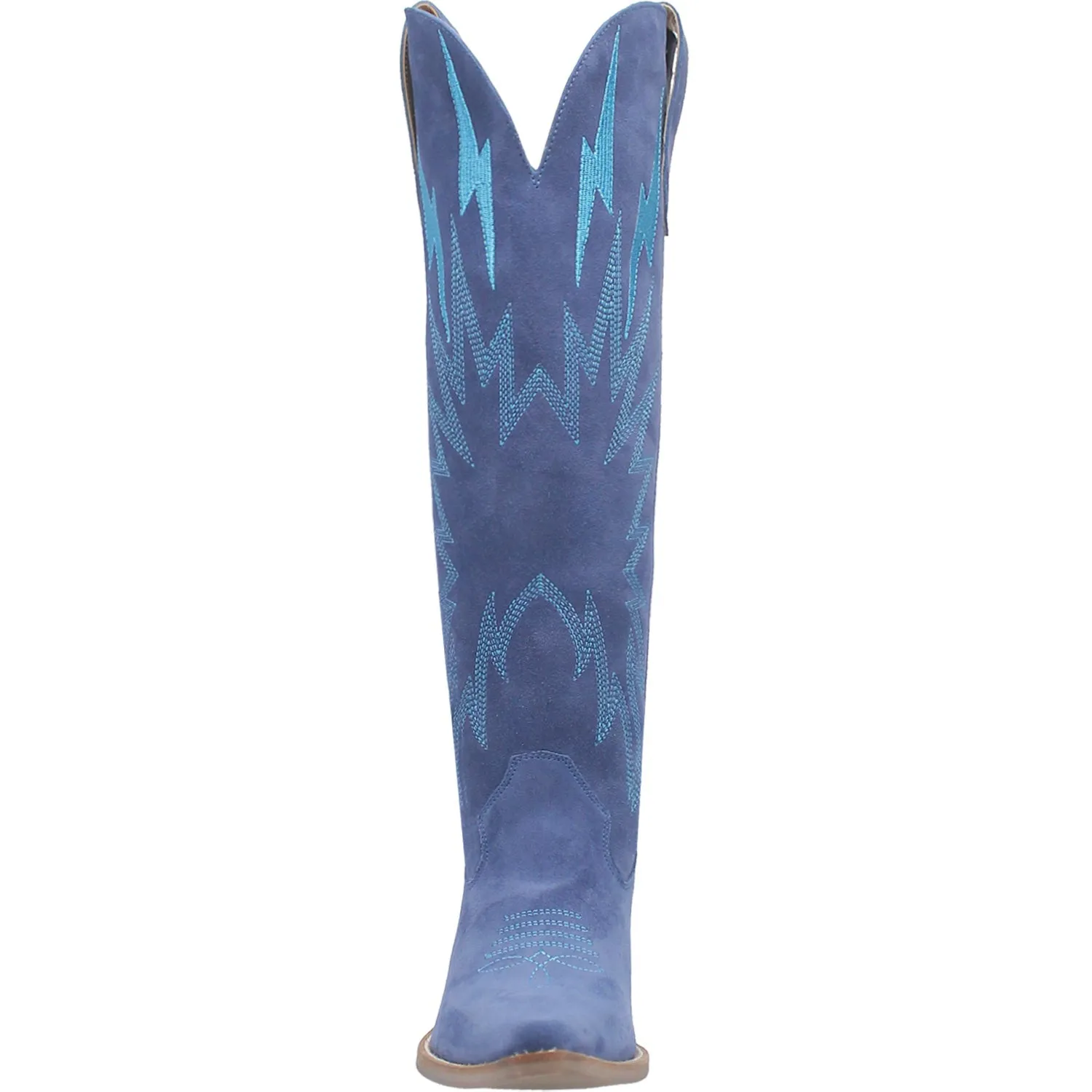 Dingo Thunder Road Blue Suede Fashion Boots for Women