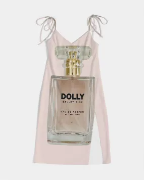 Pink Perfume Bottle Women's Tie Strap Split Dress in Ballet Pink