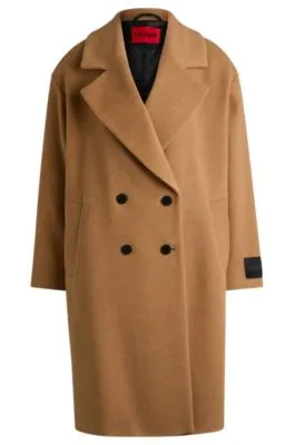 Double-breasted Coat with Signature Lining