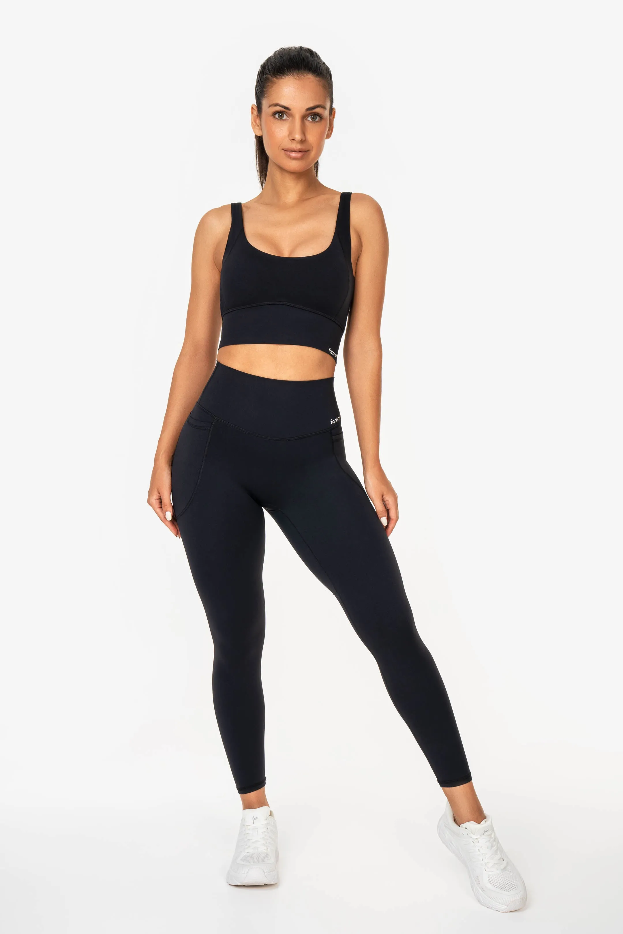 Durable Black Pocket Leggings