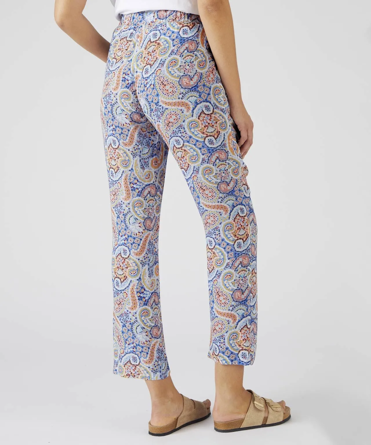 Ecovero Paisley Print Trousers