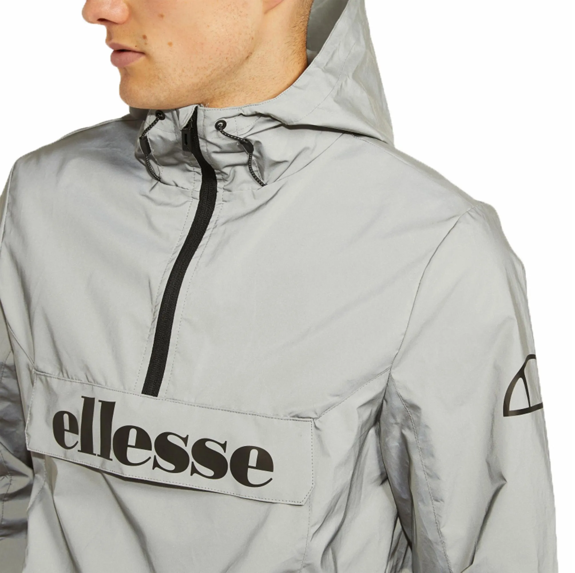 Reflective Ellesse Mens Acera Hooded Cagoule Jacket