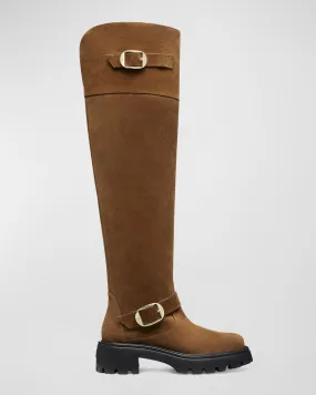 Emerson Tall Buckle Suede Boots