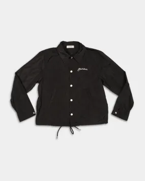 Flaneur Black Signature Coach Jacket - FNOS035