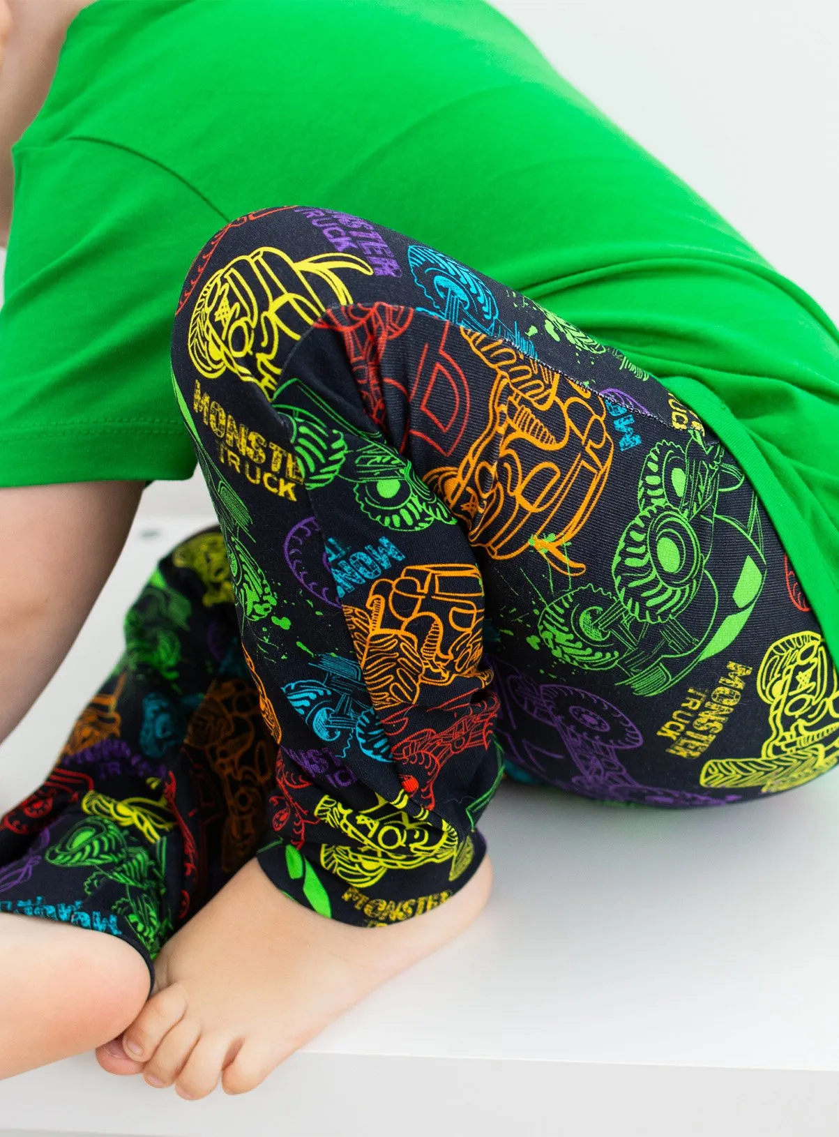 FRED & NOAH Monster Truck Leggings 6-12 Months by Tu