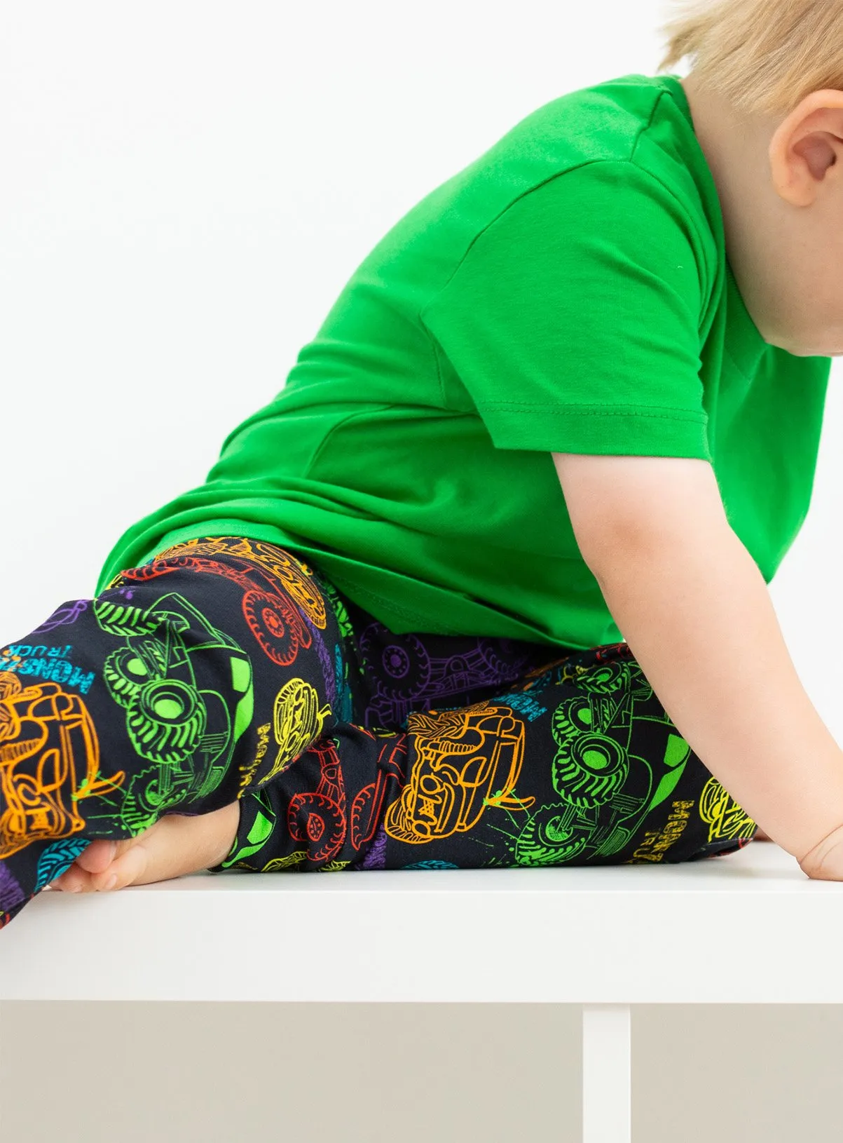 FRED & NOAH Monster Truck Leggings 6-12 Months by Tu