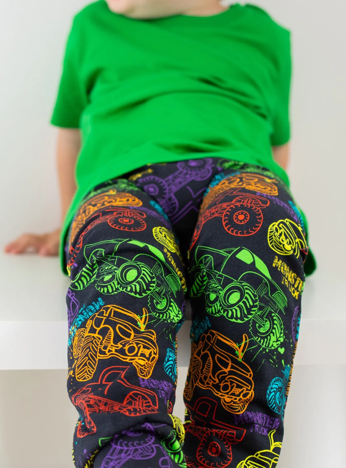 FRED & NOAH Monster Truck Leggings 6-12 Months by Tu