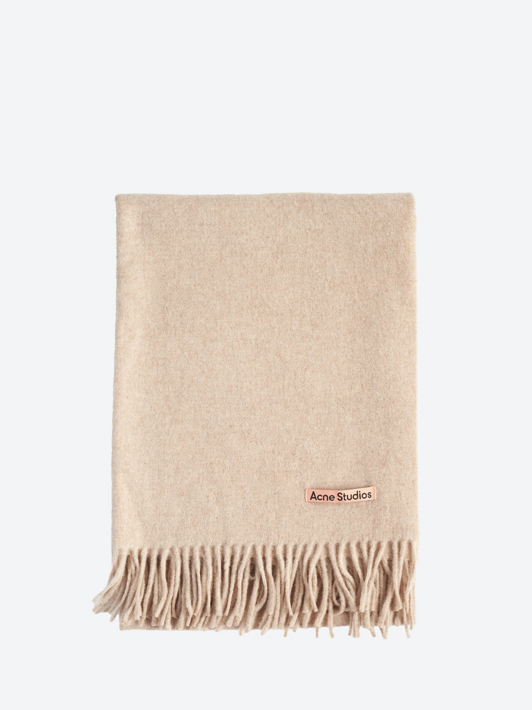 Fringed Pure Wool Scarf