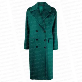 Brianne Howey Green Coat from Ginny & Georgia