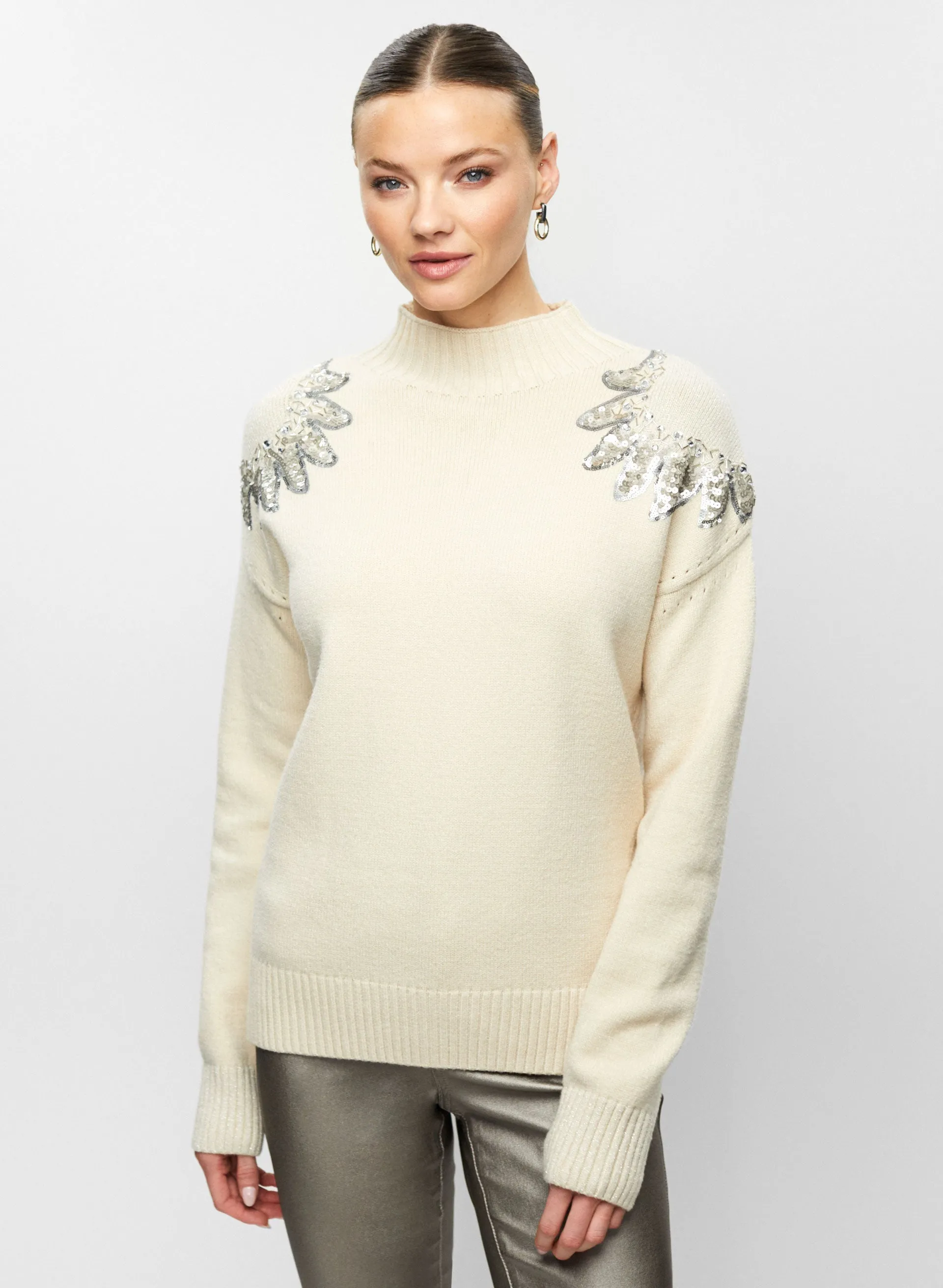 Glittering Patterned Jumper