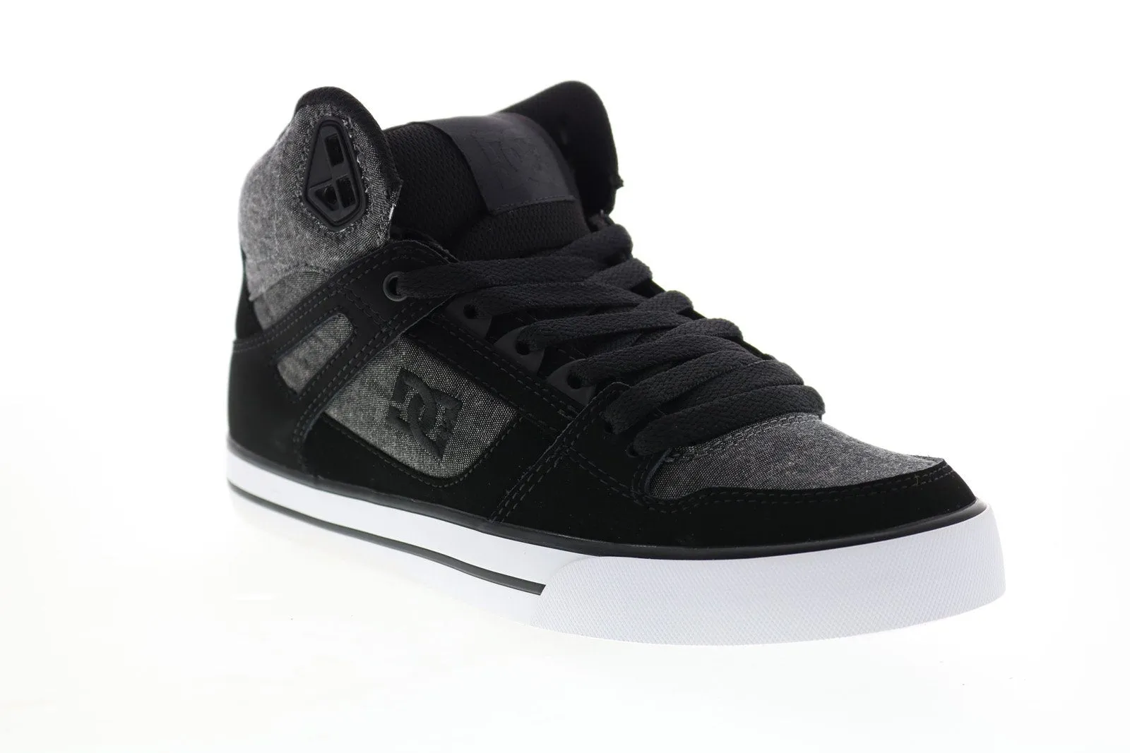 Gray DC Pure High-Top Skate Sneakers for Men - ADYS400043.