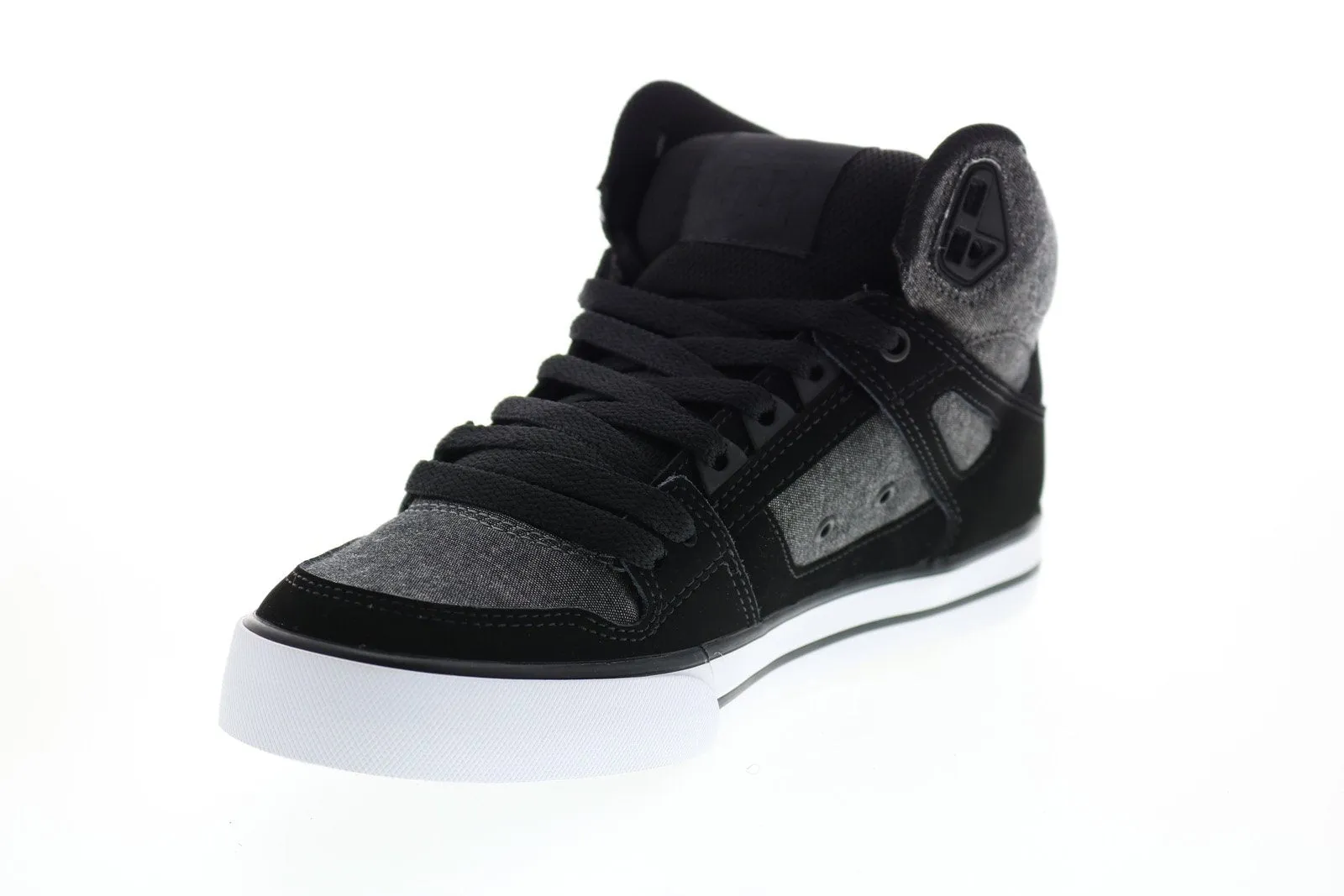 Gray DC Pure High-Top Skate Sneakers for Men - ADYS400043.