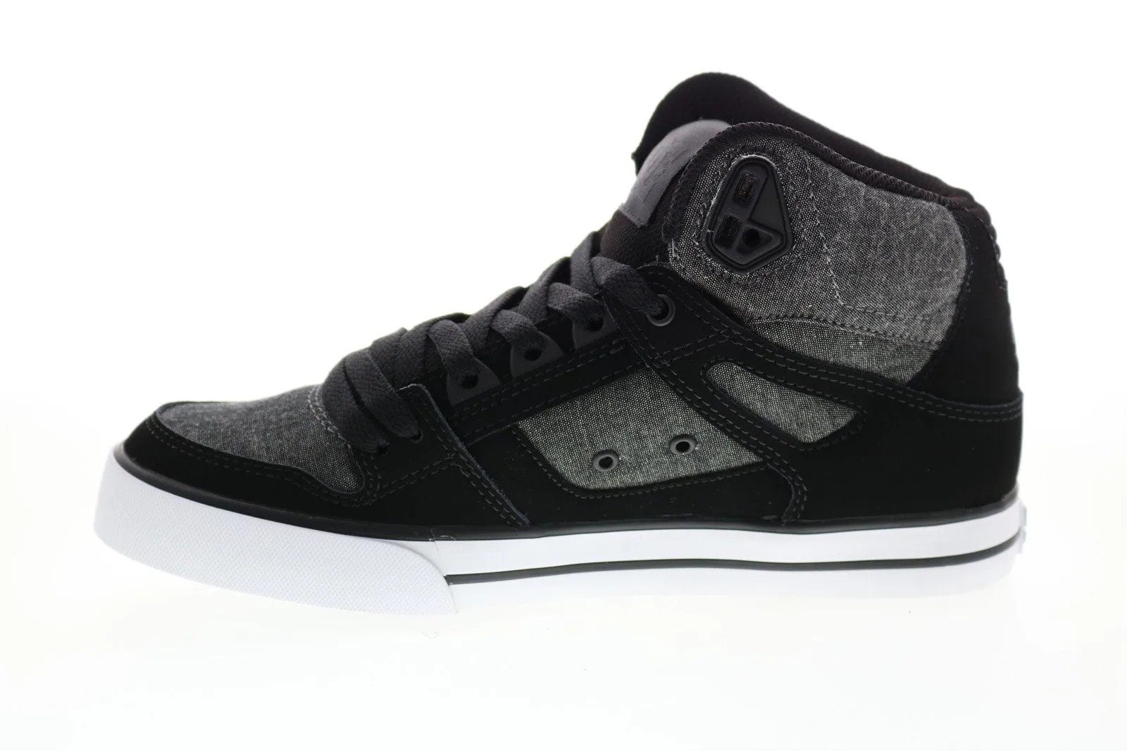 Gray DC Pure High-Top Skate Sneakers for Men - ADYS400043.