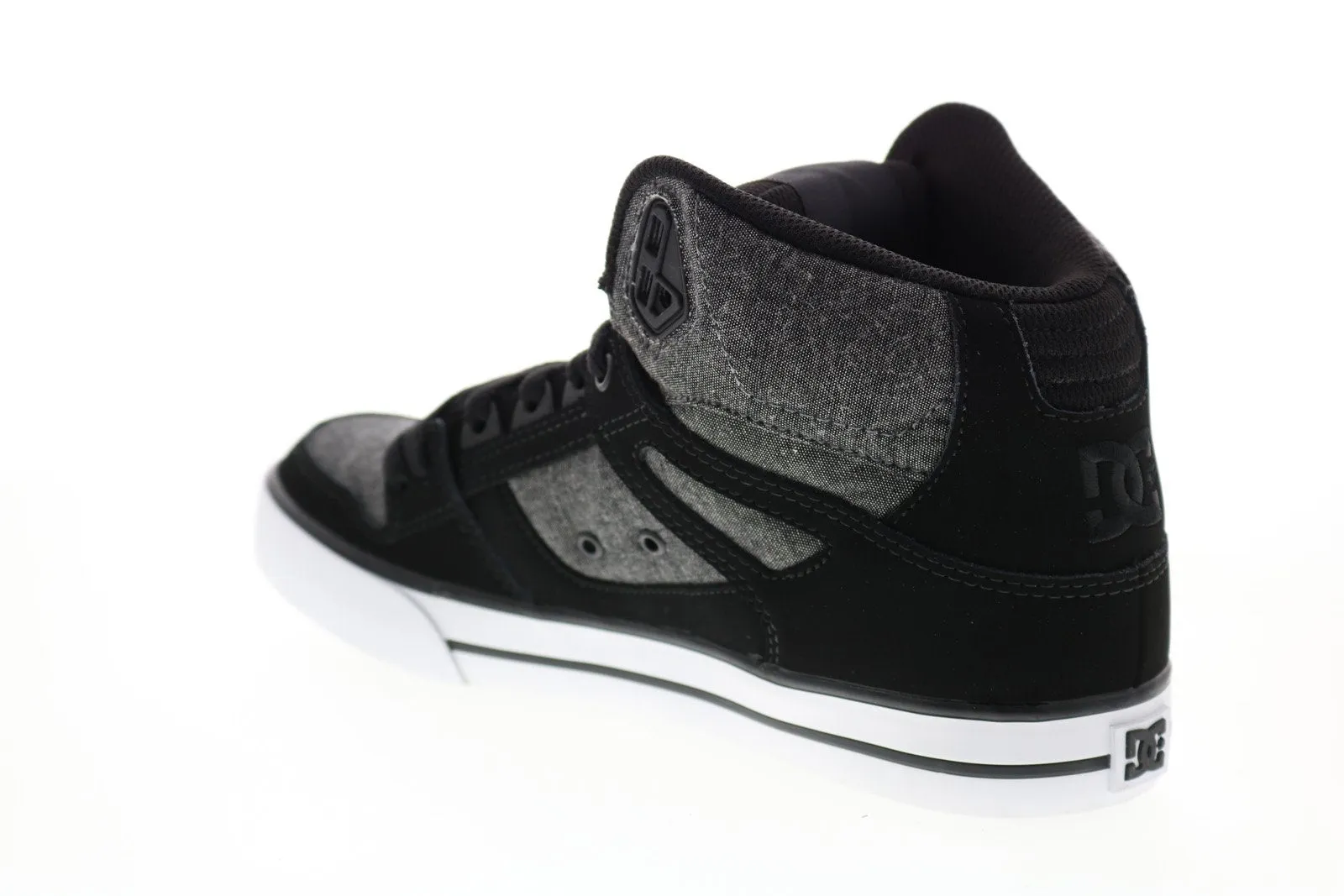 Gray DC Pure High-Top Skate Sneakers for Men - ADYS400043.