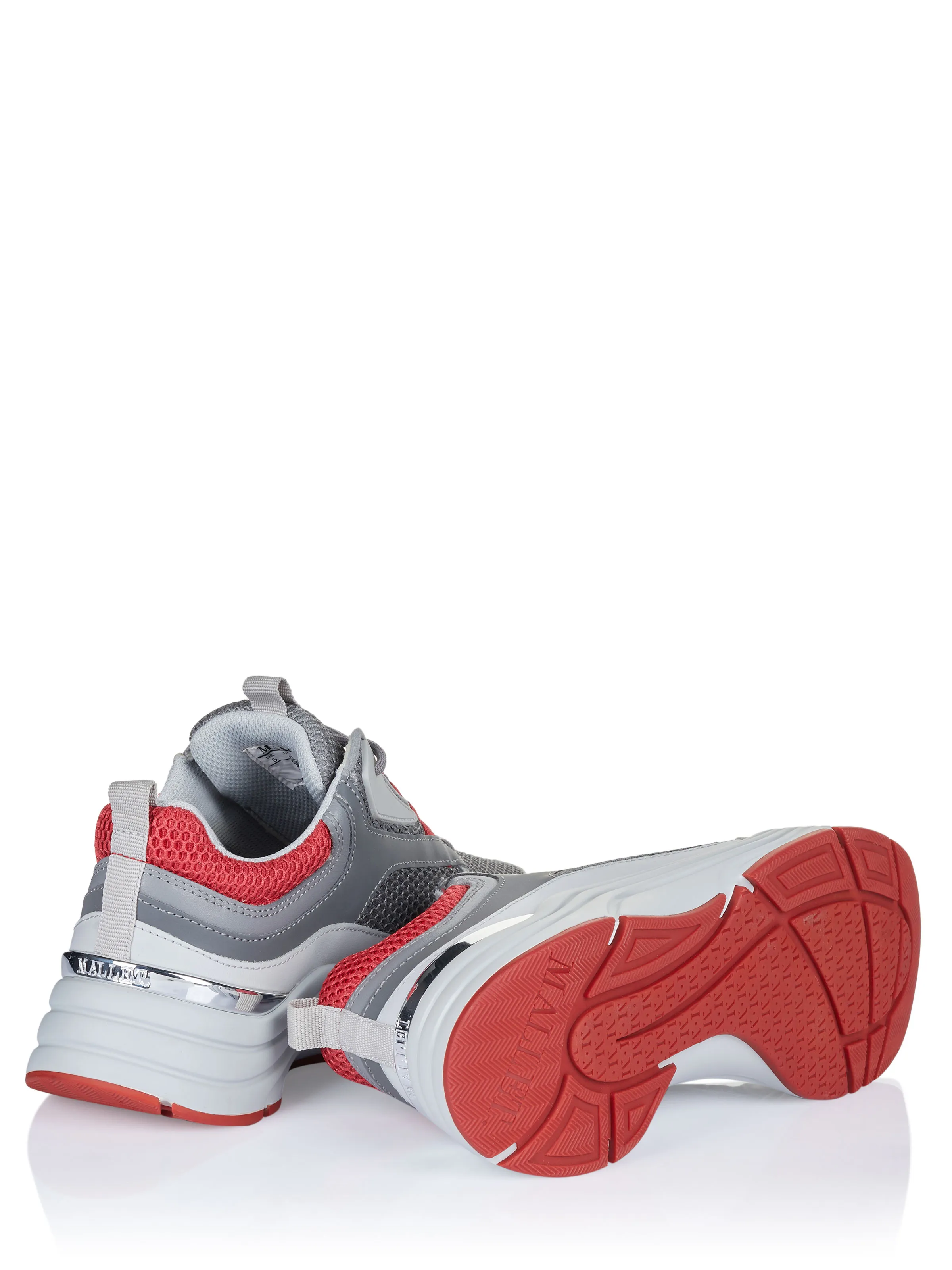 Grey-Red Mallet Shoes