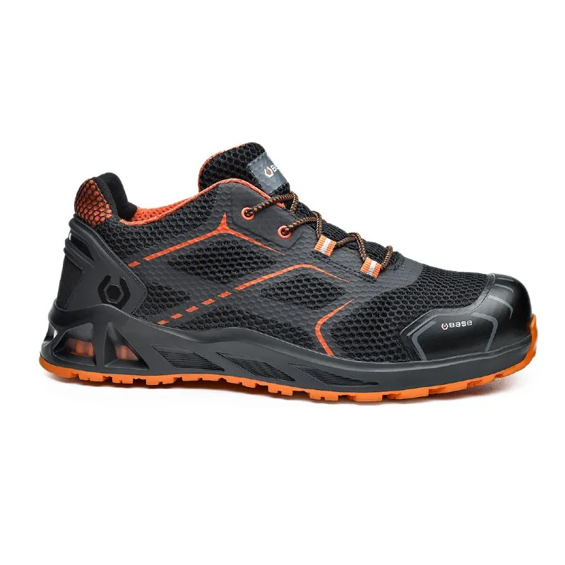 Heat-Resistant Anti-Static Safety Shoes in Black/Orange by Portwest Base B1004 K-Speed