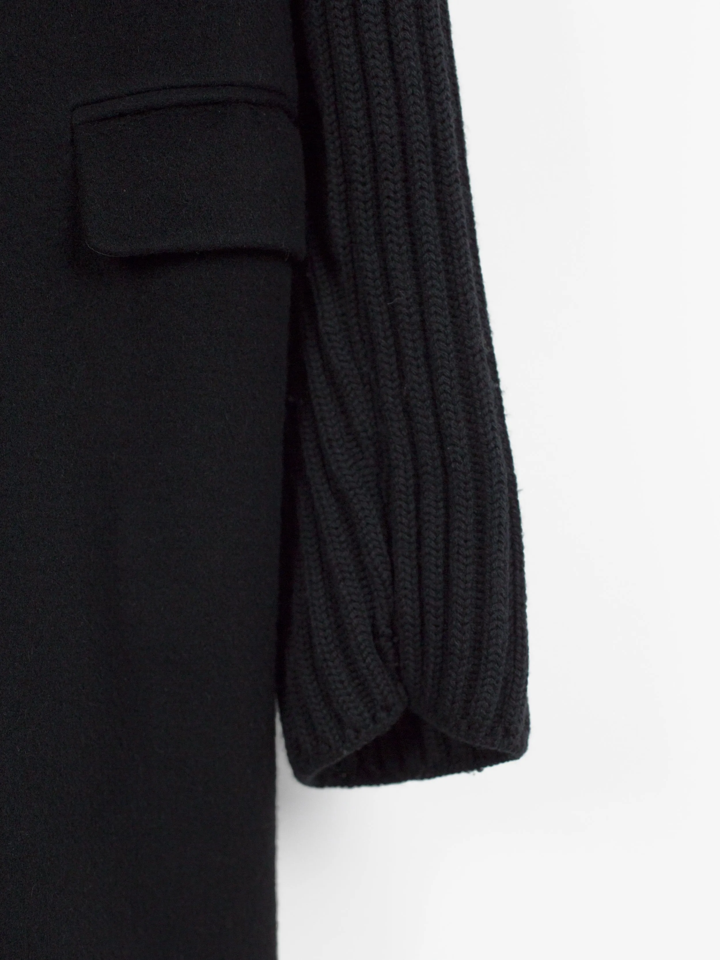 Helmut Lang Autumn Winter 2003 Knit Sleeve Wool Cashmere Chester