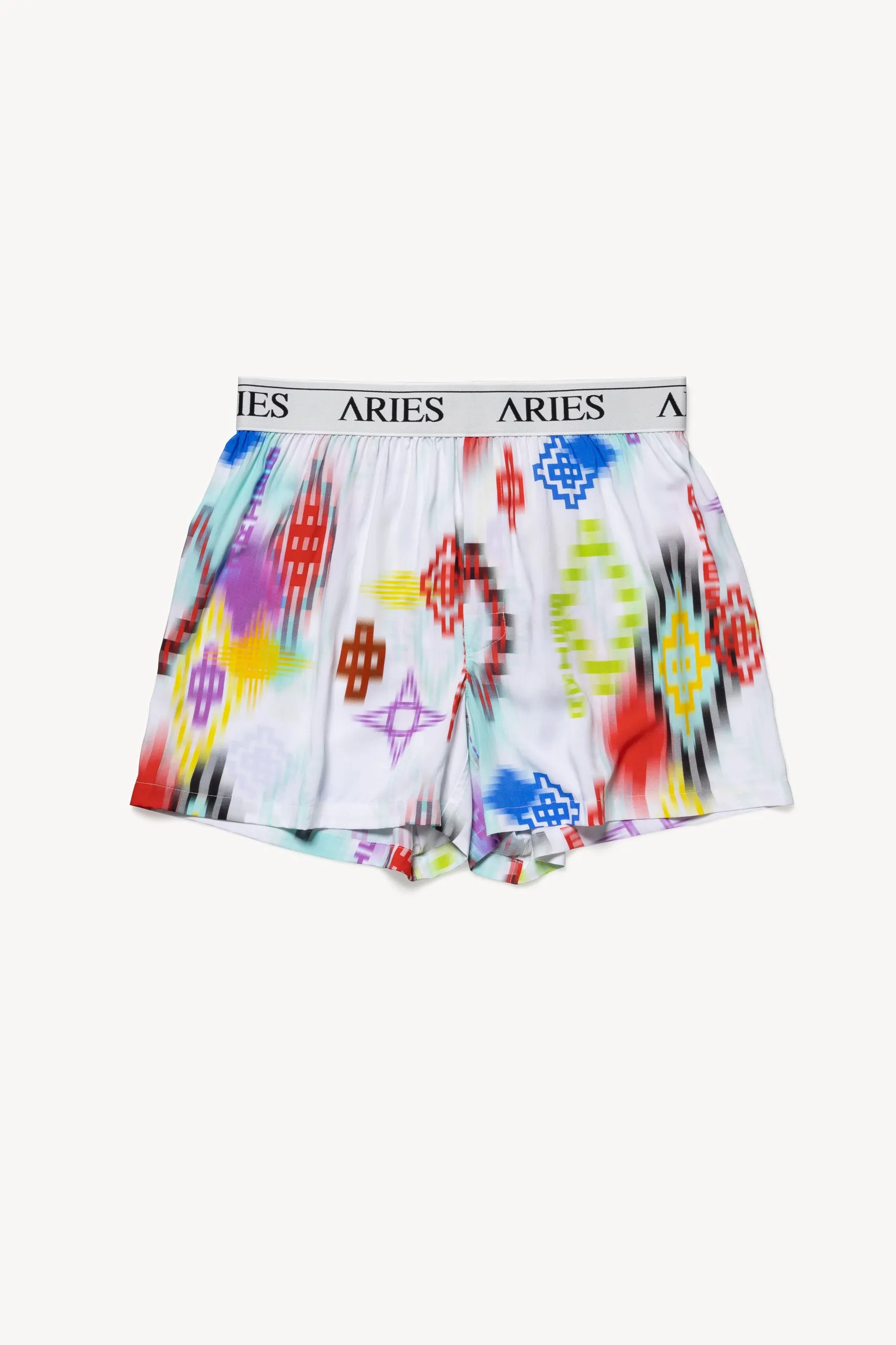 Ikat Patterned Boxer Shorts