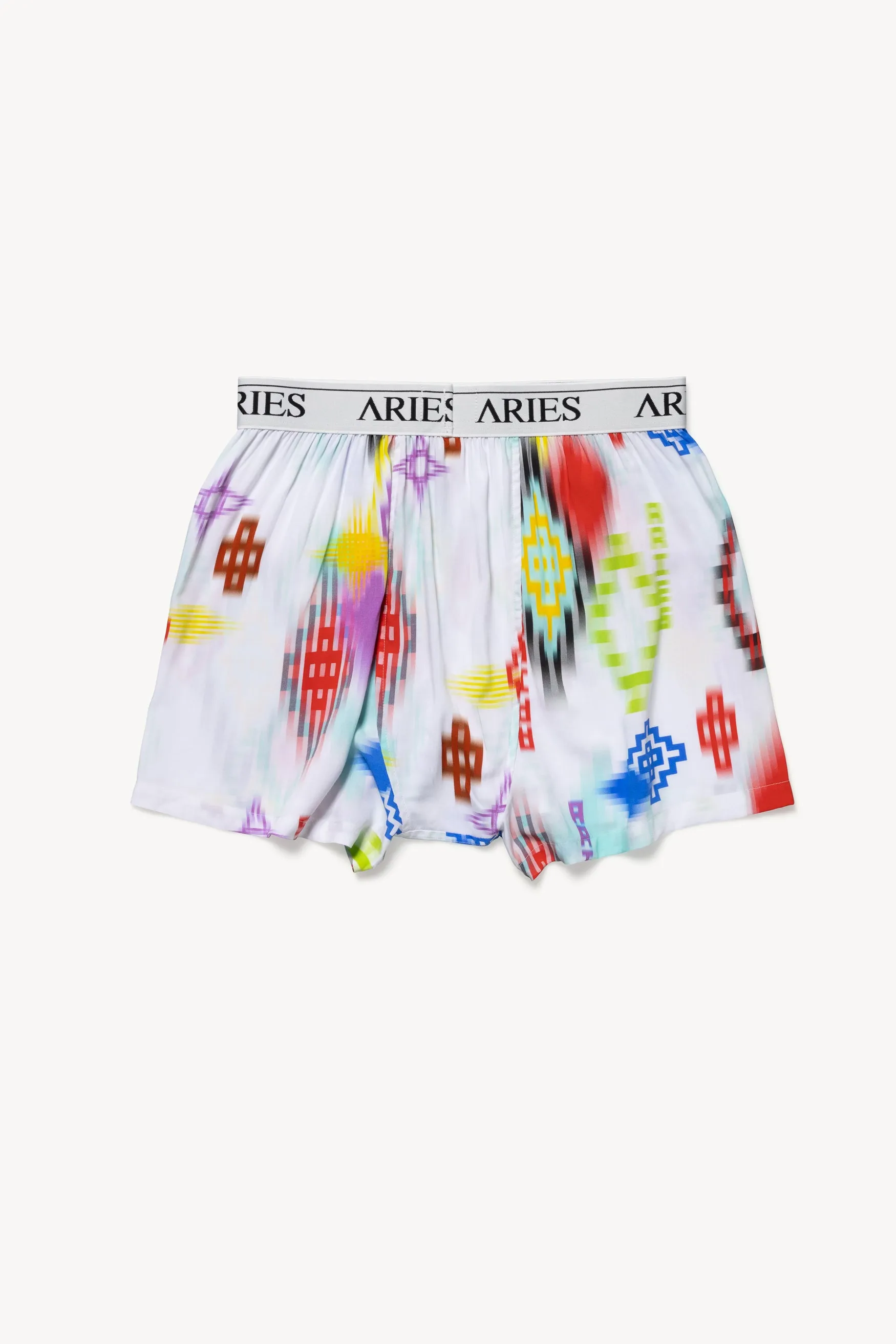 Ikat Patterned Boxer Shorts