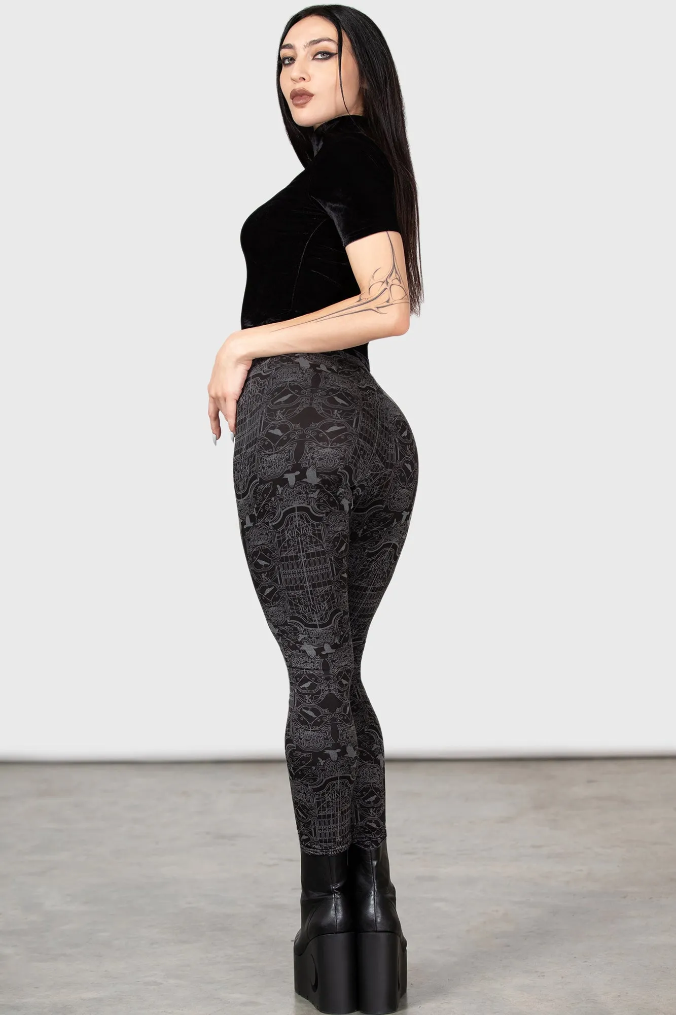 I'm Sorry Leggings - Apologize Printed Black Leggings for Women