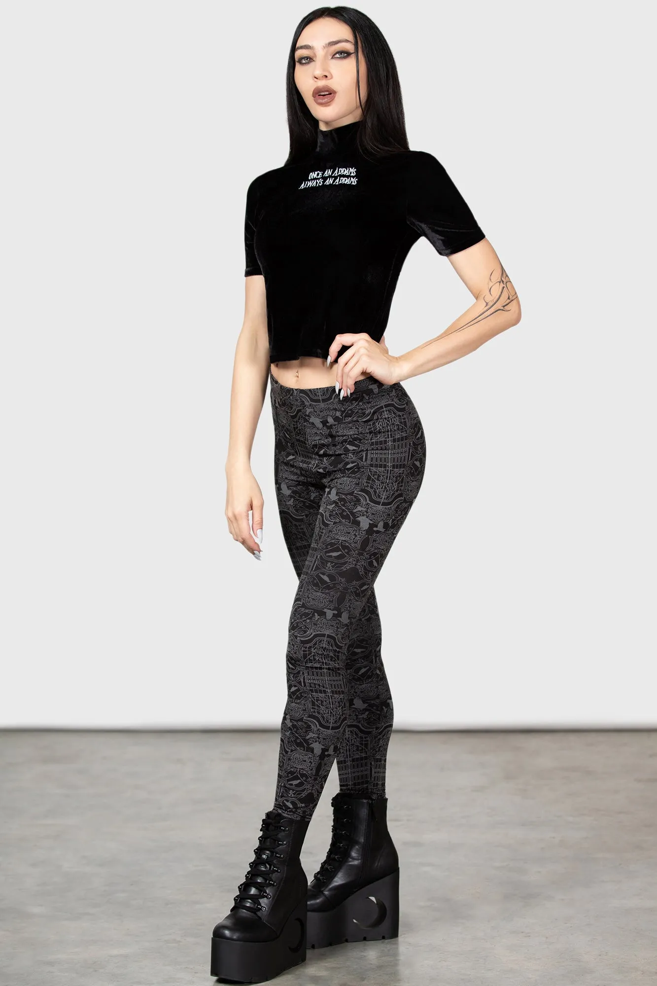 I'm Sorry Leggings - Apologize Printed Black Leggings for Women