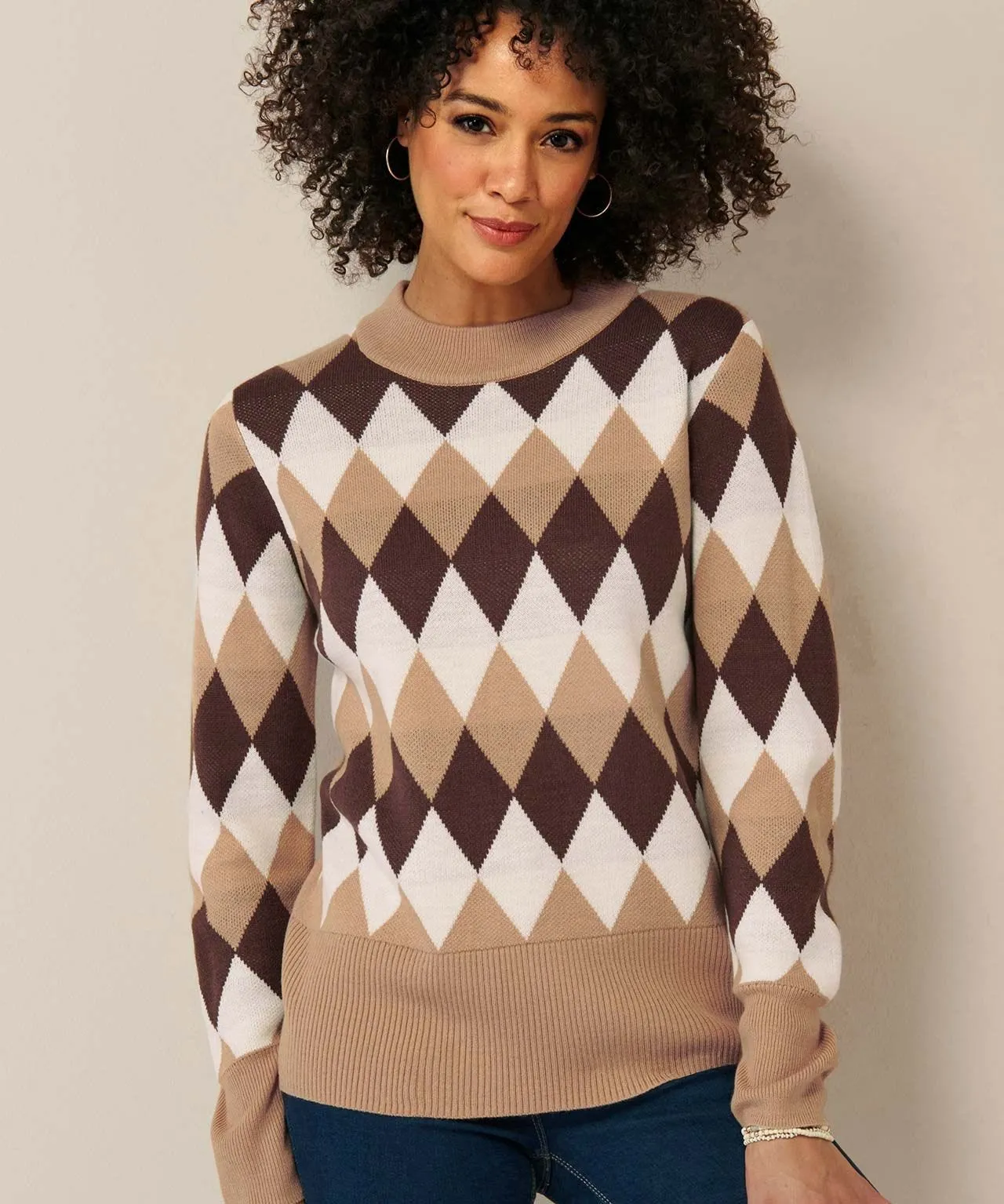 Intarsia Sweater Top