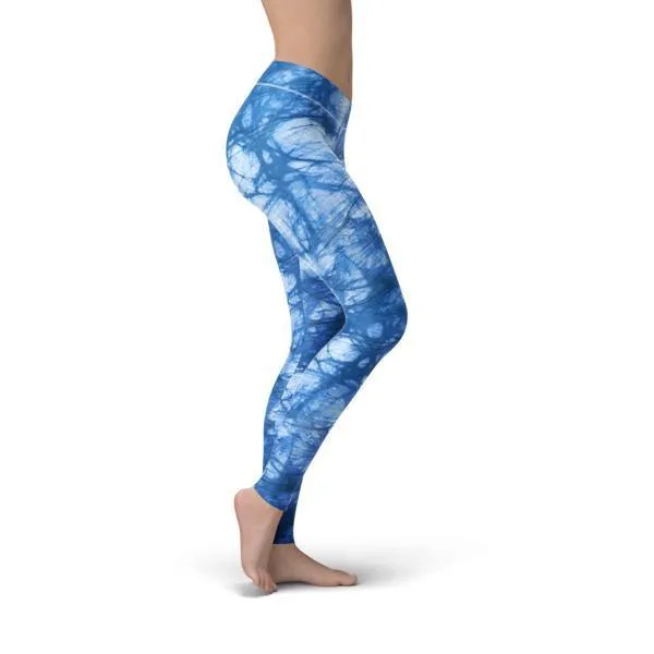 Jean Aqua Batik Leggings - Stylish Women's Bottoms