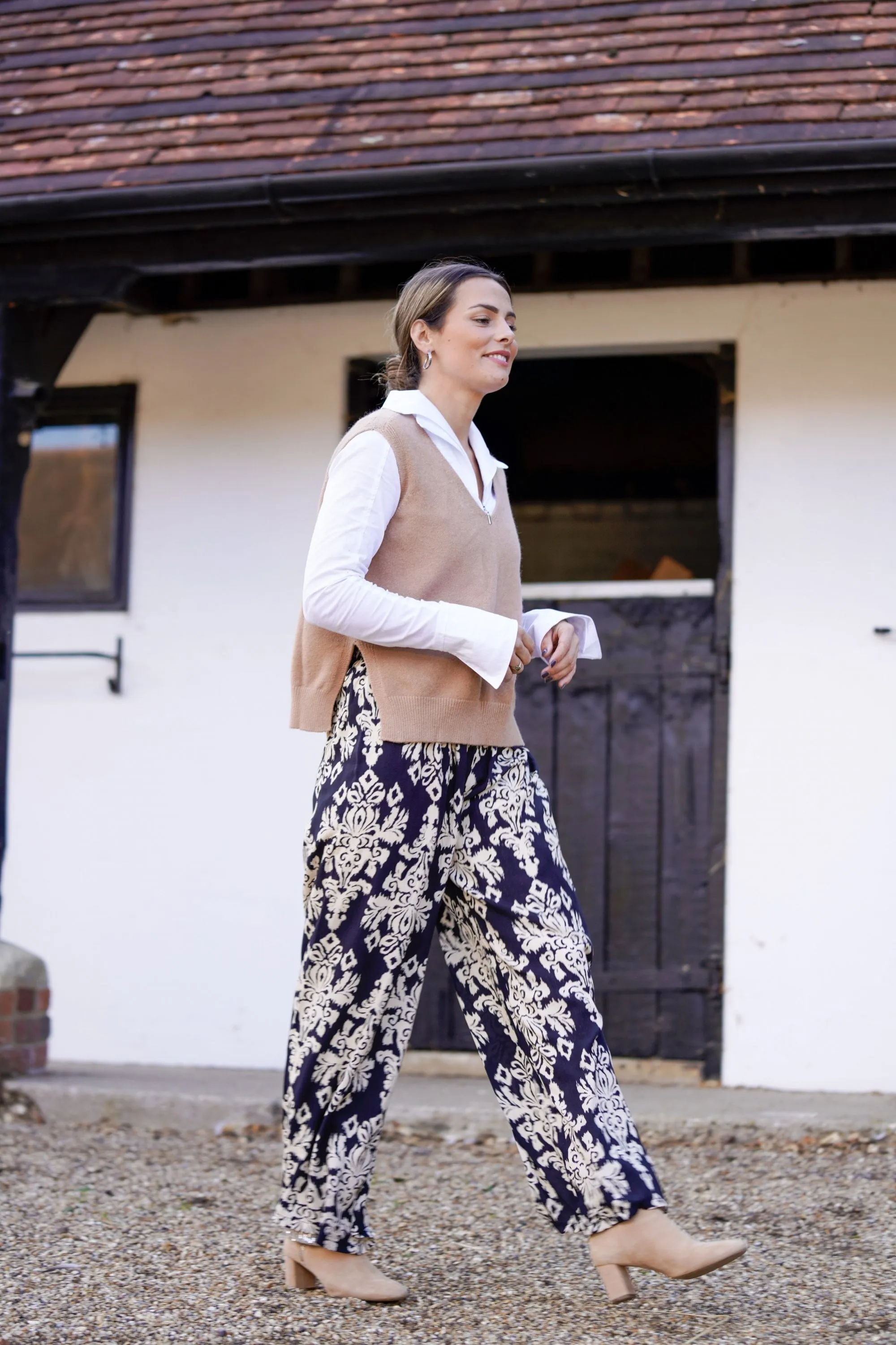 Damask Pattern Jen Trousers