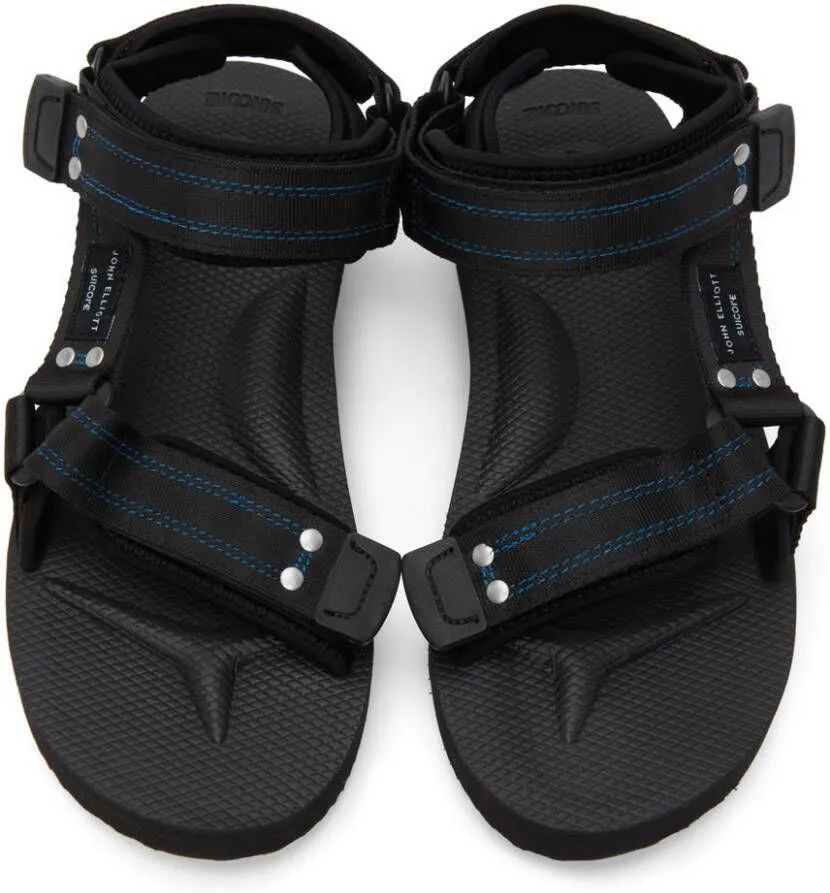 John Elliott Black Suicoke Edition Kipa-Cab Sandals