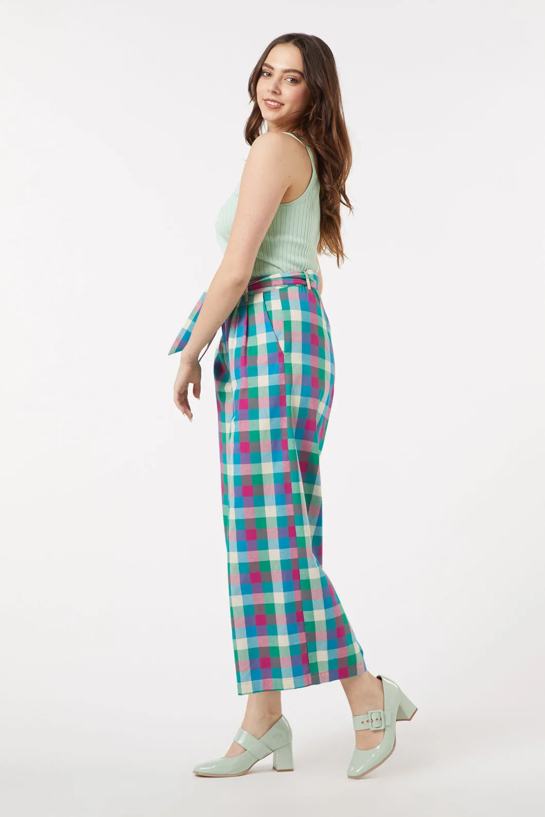 Karla Plaid Trouser