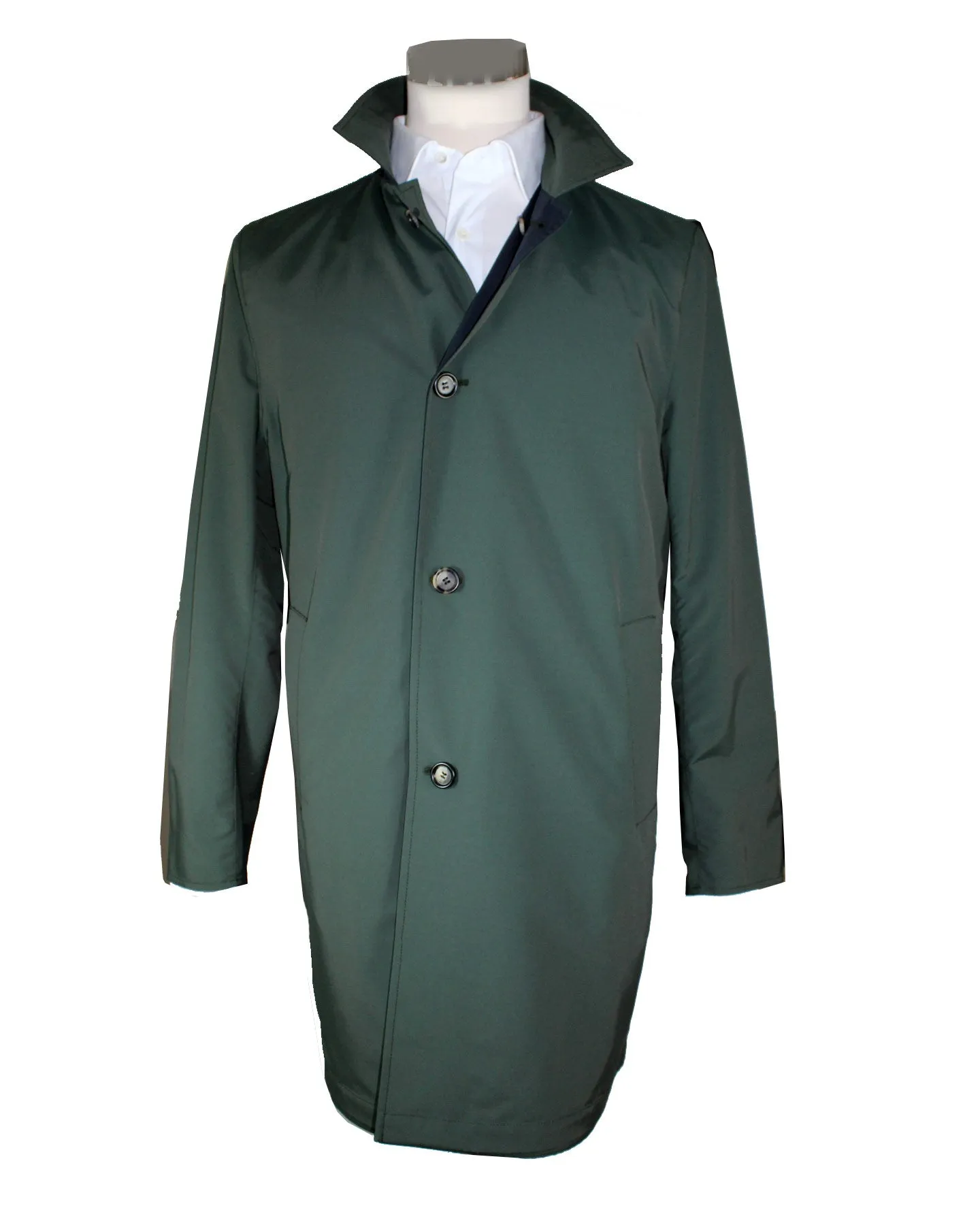 Kired Dark Blue Green Reversible Rain Coat EU 50 M