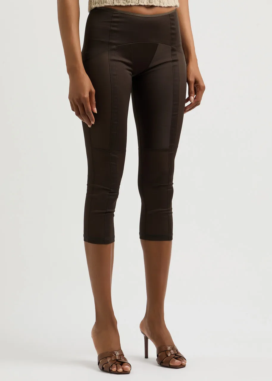 KNWLS Grace leggings - fine knit cropped style