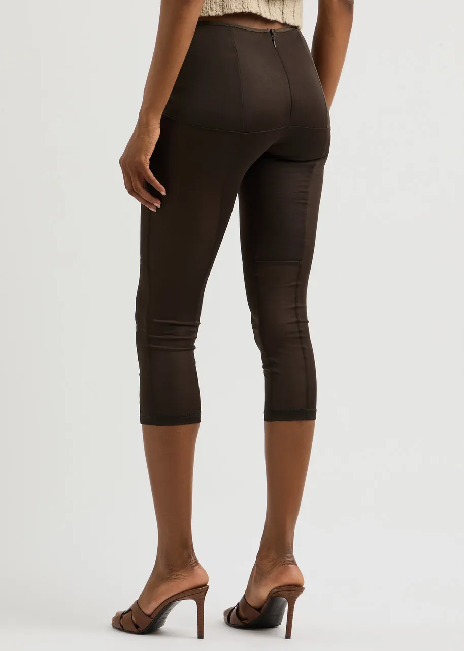 KNWLS Grace leggings - fine knit cropped style