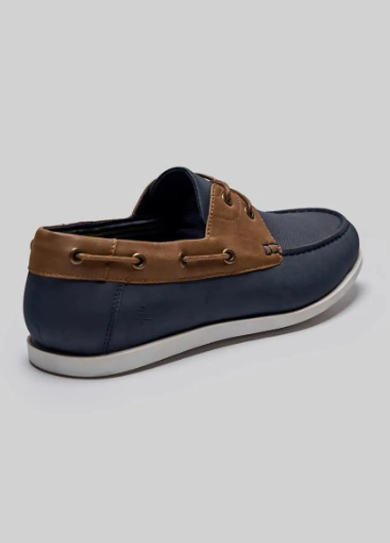 Lace Loafer Style Shoes in Navy - Cavani Andros