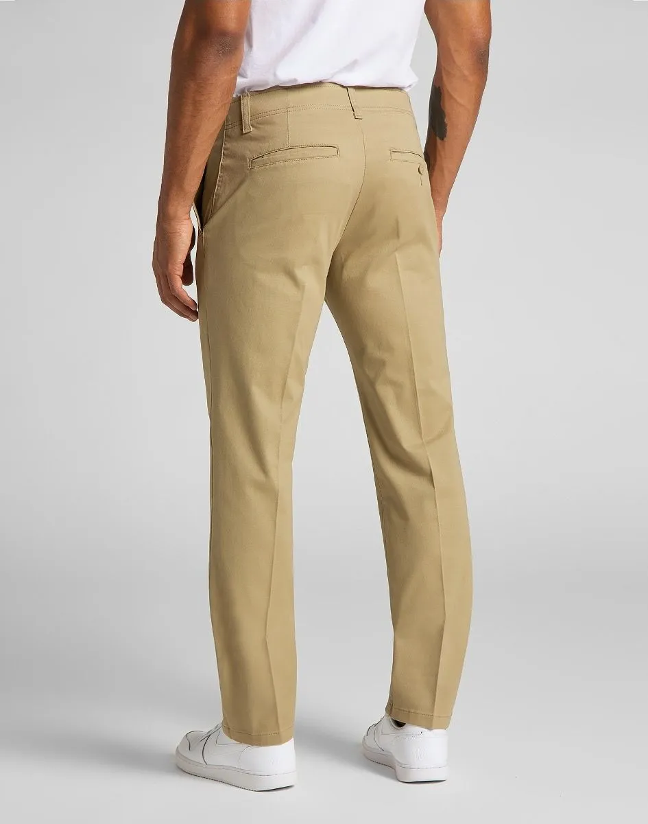 Lee Slim Stretch Chino Trousers Taupe