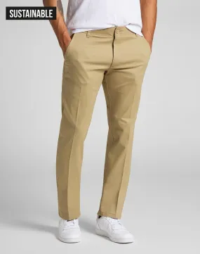 Lee Slim Stretch Chino Trousers Taupe