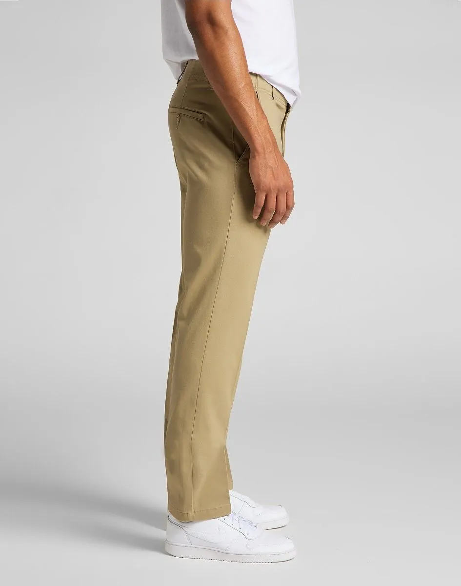 Lee Slim Stretch Chino Trousers Taupe