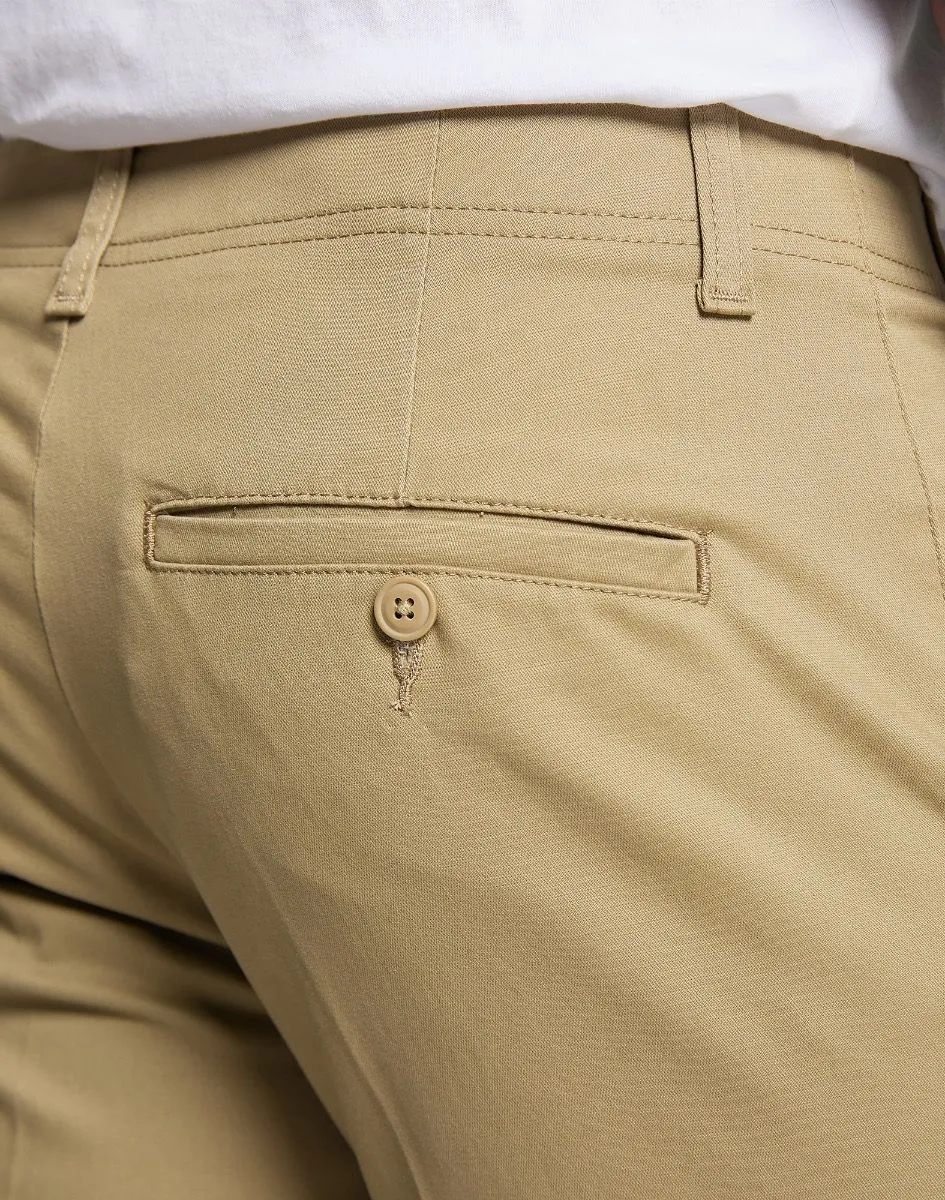 Lee Slim Stretch Chino Trousers Taupe