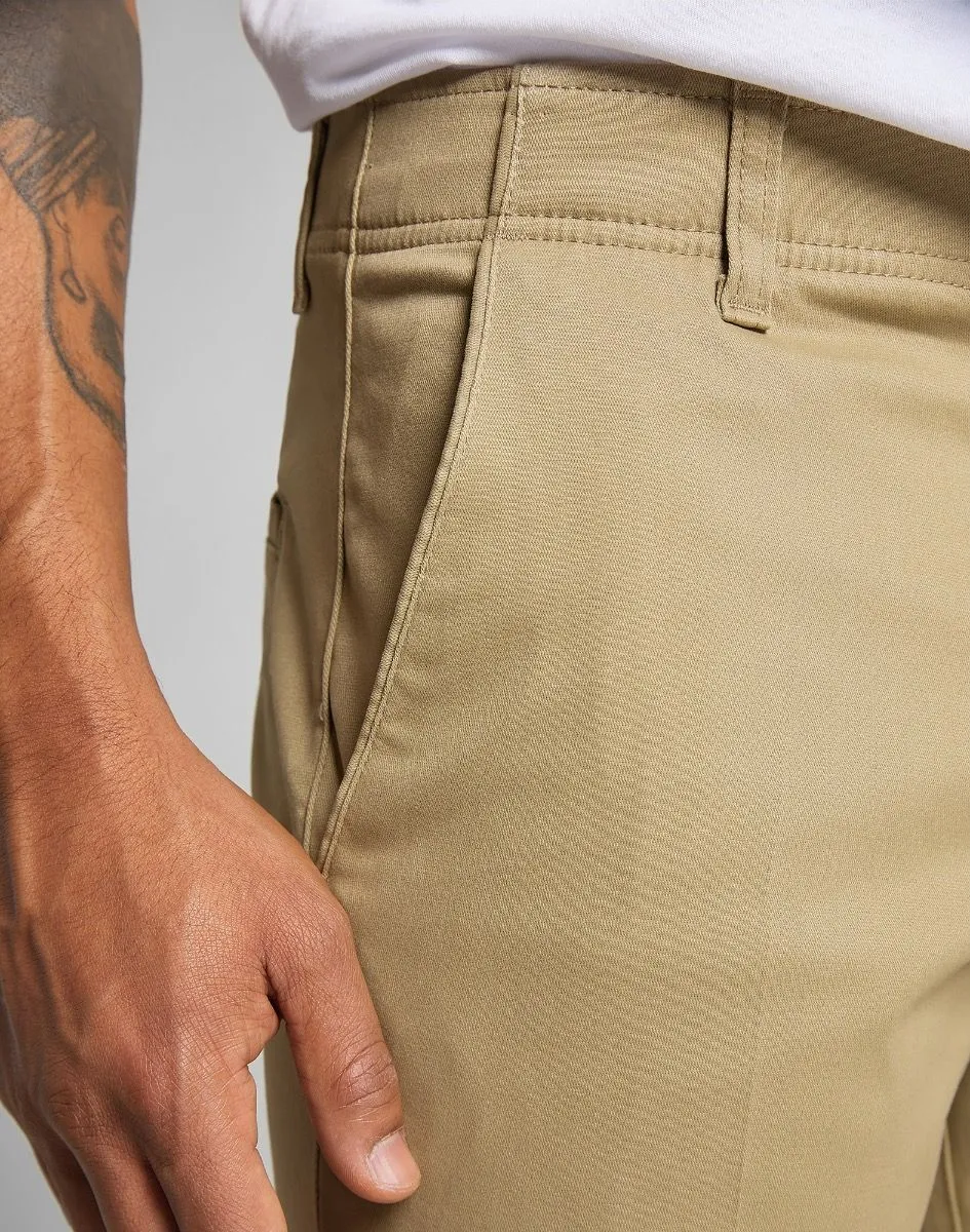 Lee Slim Stretch Chino Trousers Taupe